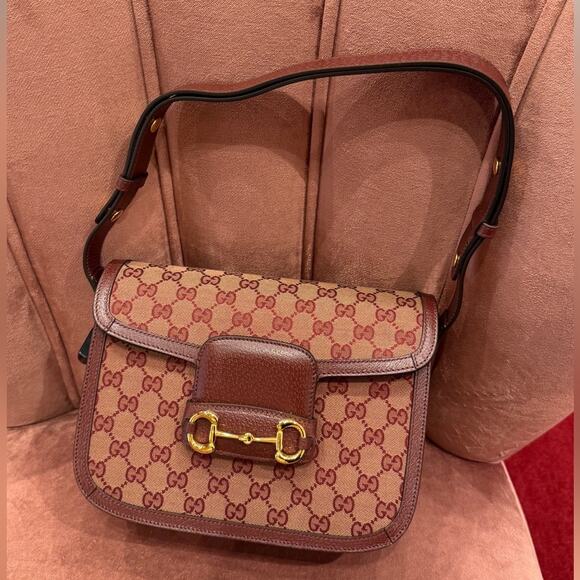 Gucci Handbags - Gucci 1955 Monogram Canvas Shoulder Bag NWT